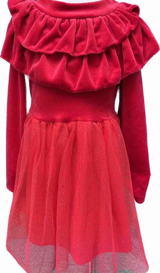 Červené dívčí šaty