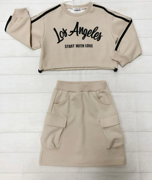 Los Angeles - Mikina a sukně