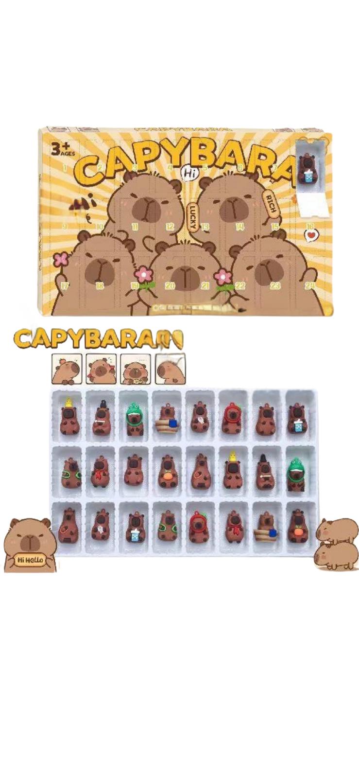 Adventní kalendář s kapybarami