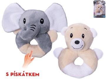 Plyšová hračka s pískátkem