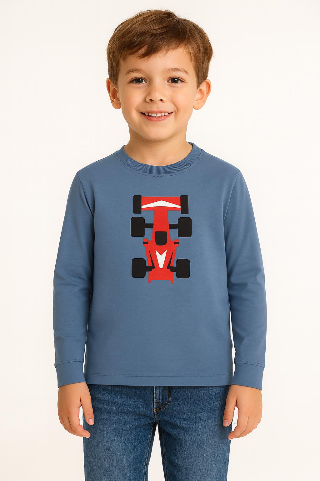 Dětské tričko s dlouhým rukávem a formulí