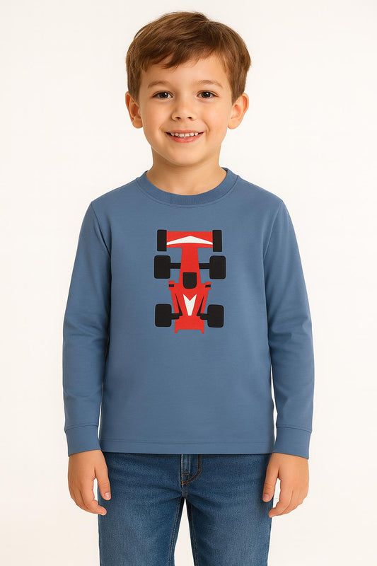 Dětské tričko s dlouhým rukávem a formulí