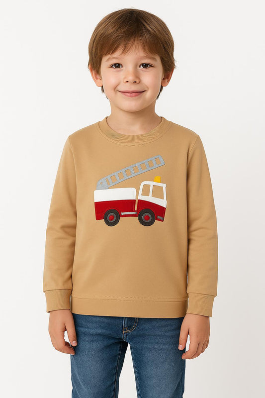 Dětské tričko s motivem hasičského auta