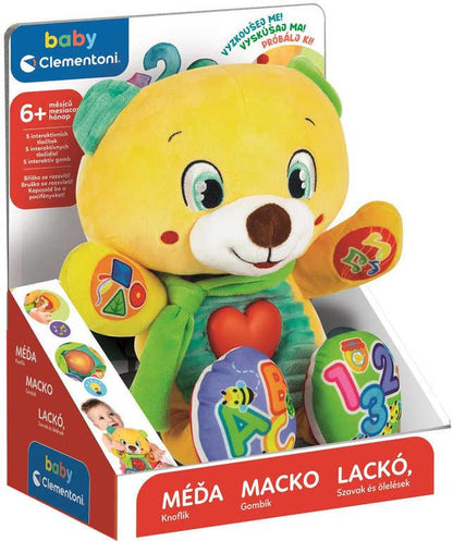 Baby Clementoni – Měkký interaktivní Méďa Knoflík