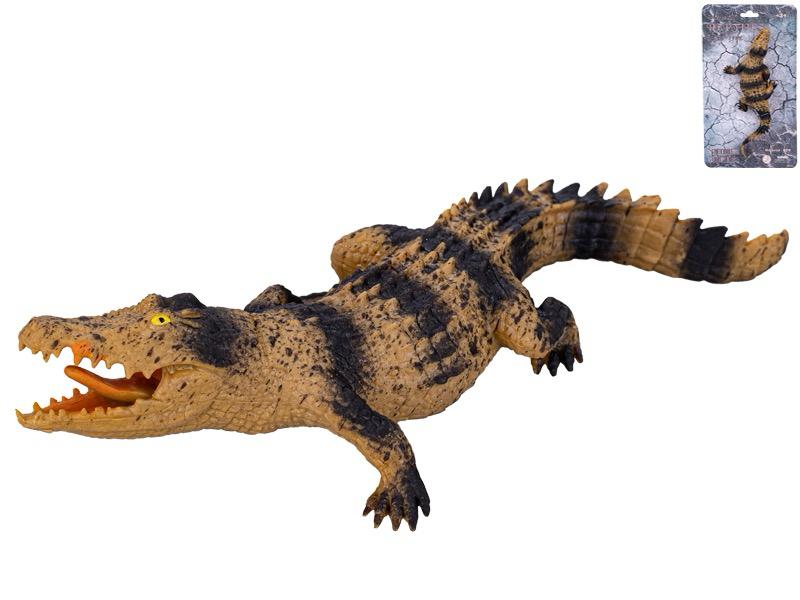 Realistická figurka krokodýla – gumová hračka