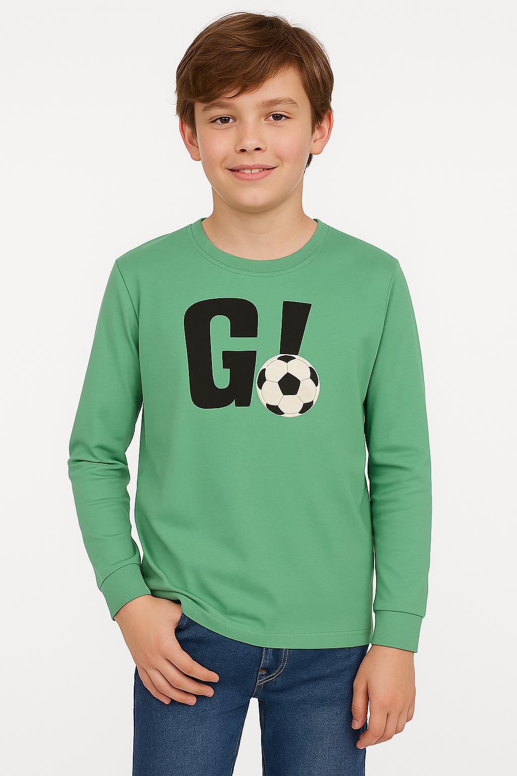 Chlapecké tričko s dlouhým rukávem – “GO!”