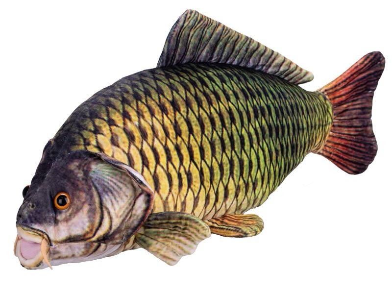 Plyšový kapr – realistická hračka