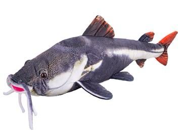 Plyšový sumec – realistická hračka pro malé i velké rybáře