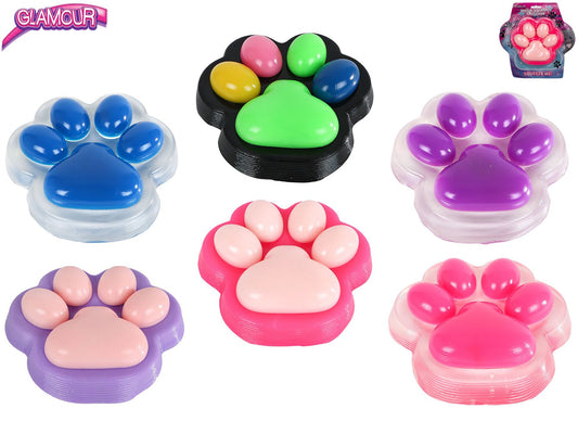 Glamour Mega Squishy kočičí tlapka – mačkací antistresová hračka
