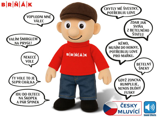 Mluvící plyšák Brňák – Štatlař s hláškami
